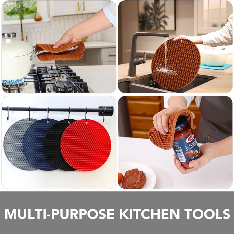 Wacker Plate Rubber Mat Silicone Pot Holder Mats For Kitchen Countertops