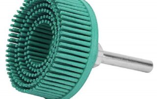 2 Inch Rubber Abrasive Brush Polishing Grinding Wheel for Burr Rust Removal Rubber Roll Grinder