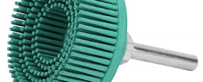 2 Inch Rubber Abrasive Brush Polishing Grinding Wheel for Burr Rust Removal Rubber Roll Grinder