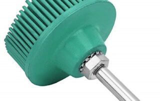 2 Inch Rubber Abrasive Brush Polishing Grinding Wheel for Burr Rust Removal Rubber Roll Grinder