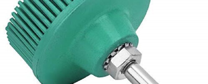 2 Inch Rubber Abrasive Brush Polishing Grinding Wheel for Burr Rust Removal Rubber Roll Grinder
