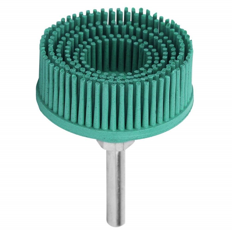 2 Inch Rubber Abrasive Brush Polishing Grinding Wheel for Burr Rust Removal Rubber Roll Grinder