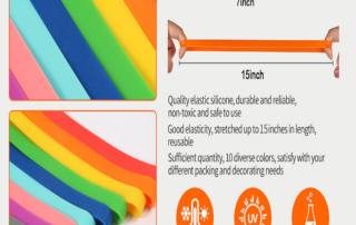 7 Inch Elastic Rubber Wrapping Bands Extra Large Rubber Bands for Notebook Rubber Band For English Wheel