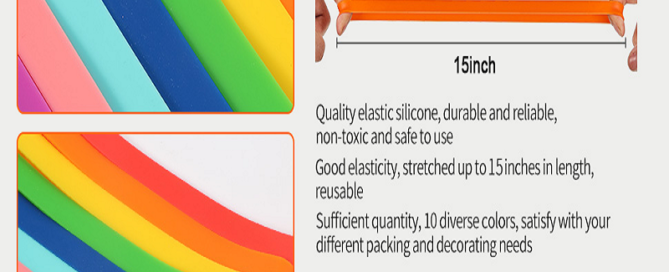 7 Inch Elastic Rubber Wrapping Bands Extra Large Rubber Bands for Notebook Rubber Band For English Wheel
