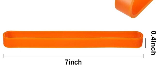 7 Inch Elastic Rubber Wrapping Bands Extra Large Rubber Bands for Notebook Rubber Band For English Wheel