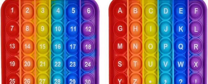 ABC Learning and Educational Toys Poppers Fidget Toys Stress Relief Autism Sensory Toys