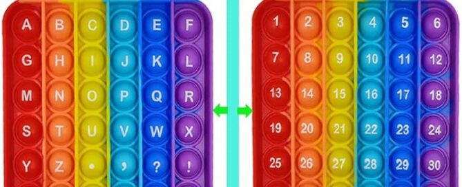ABC Learning and Educational Toys Poppers Fidget Toys Stress Relief Autism Sensory Toys