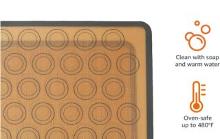 Amazon Silicone Non-Stick Baking Mat Reusable Heat Resistant Baking Mat for Cookies Macarons Bread Pastry