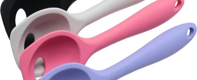 Amazon Silicone Tool Heat Resistant Silicone Spoons Hygienic Baking Stirring Mixing Tools