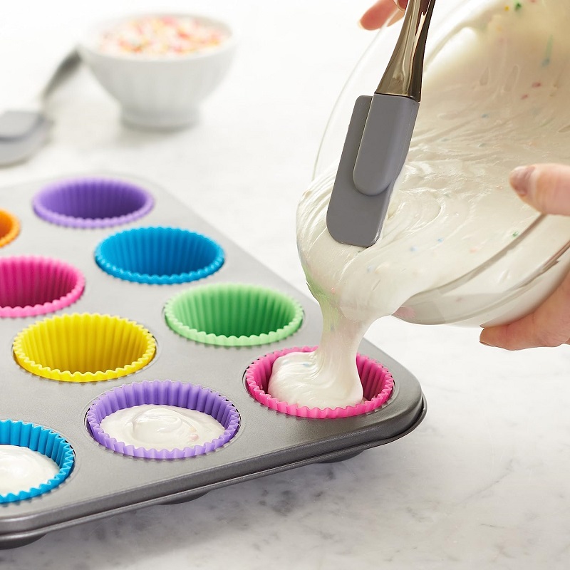 Amazon Silicone Tool Silicone Cupcake Baking Cups Easy Clean Pastry Muffin Molds