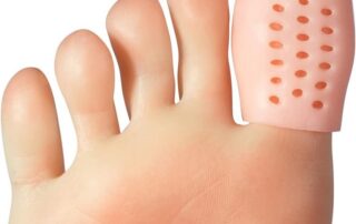 Big Toe Cap Support Beige Breathable Toe Protector Toe Cover Sleeves with Holes Reduce Friction
