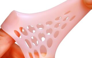 Big Toe Cap Support Beige Breathable Toe Protector Toe Cover Sleeves with Holes Reduce Friction