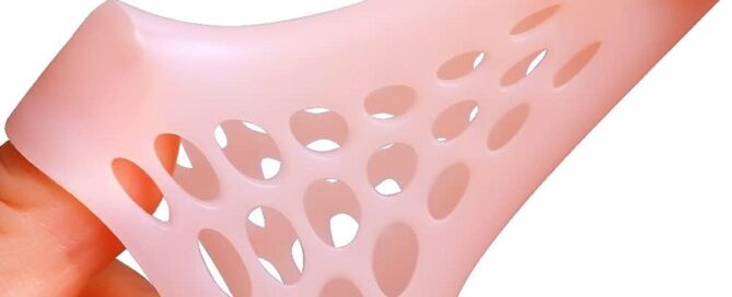 Big Toe Cap Support Beige Breathable Toe Protector Toe Cover Sleeves with Holes Reduce Friction
