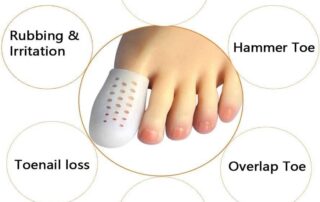 Big Toe Cap Support Beige Breathable Toe Protector Toe Cover Sleeves with Holes Reduce Friction