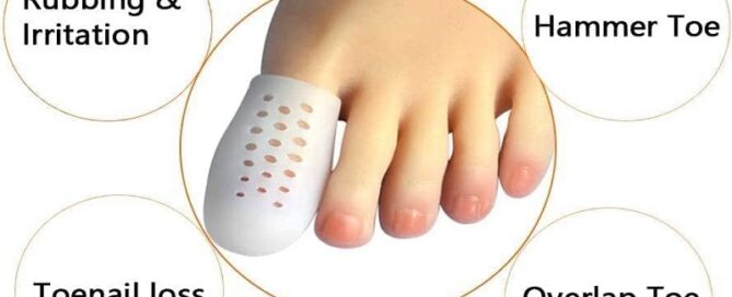 Big Toe Cap Support Beige Breathable Toe Protector Toe Cover Sleeves with Holes Reduce Friction