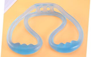 Blue Figure 8-Shaped Silicone Rope Fitness Resistance Puller Tension Band Silicone Pull Rope