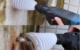 Drill Dust Cover Collector Scalable Rubber Dustproof Dust Bowl for Electric Hammer