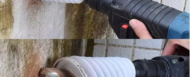 Drill Dust Cover Collector Scalable Rubber Dustproof Dust Bowl for Electric Hammer