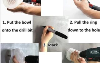 Drill Dust Cover Collector Scalable Rubber Dustproof Dust Bowl for Electric Hammer