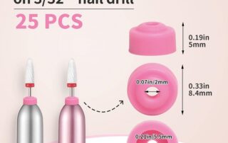 Drill Nail Dust Cap Electric Nail Filer Dust Collector Dustproof Protector Caps for Cuticle Protection