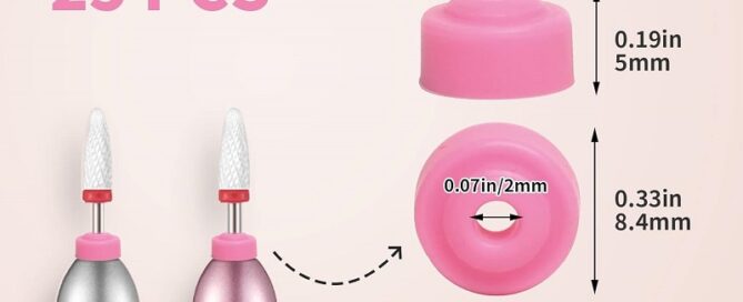 Drill Nail Dust Cap Electric Nail Filer Dust Collector Dustproof Protector Caps for Cuticle Protection