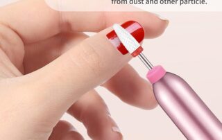 Drill Nail Dust Cap Electric Nail Filer Dust Collector Dustproof Protector Caps for Cuticle Protection