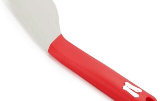 Ergonomically Shaped Silicone Spatula Heat-Resistant Silicone Head Perfect for Mixing Bowls