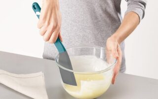 Ergonomically Shaped Silicone Spatula Heat-Resistant Silicone Head Perfect for Mixing Bowls