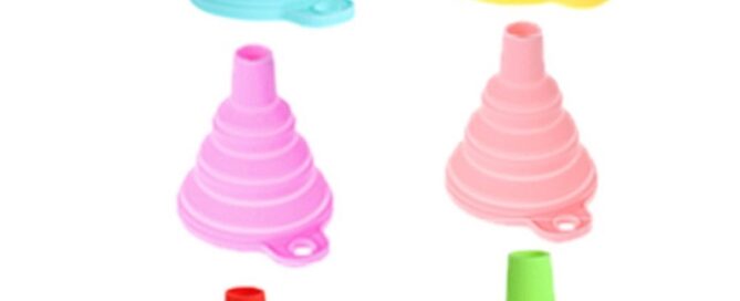 Foldable Mini Silicone Funnel Hopper Kitchen Water Filler Tool for Storage Oil Liquid