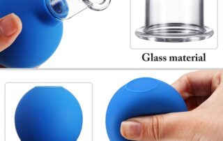 Glass Silicone Cupping Cups Massage Vacuum Suction Cupping Cups for Body Face