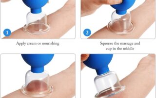 Glass Silicone Cupping Cups Massage Vacuum Suction Cupping Cups for Body Face