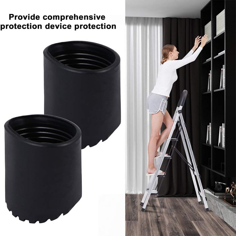 Ladder Security Bumpers Telescoping Ladder Non-Slip Rubber Step Chair Feet Cover Non-Slip Ladder Feet Guards