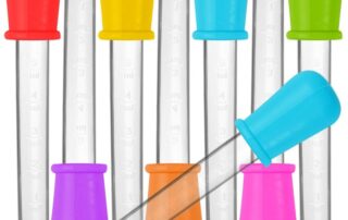 Liquid Droppers Silicone and Plastic Pipettes Transfer Eyedropper with Bulb Tip for Candy Oil