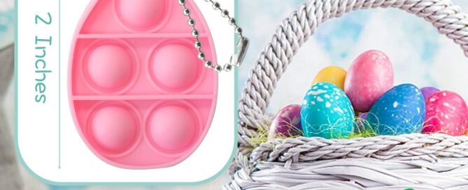 Pop Keychain Basket Mini Silicone Sensory Fidget Toys Silicone Filler Tool Party Favors For Kids