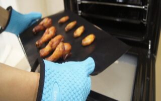 Post-curing oven for silicone rubber Silicone Kitchen Oven Gloves Double-Layer Heat Resistant Oven Mitts