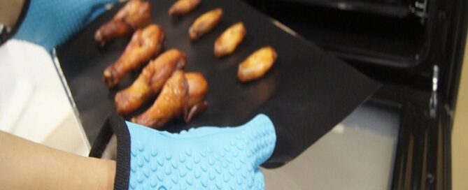 Post-curing oven for silicone rubber Silicone Kitchen Oven Gloves Double-Layer Heat Resistant Oven Mitts