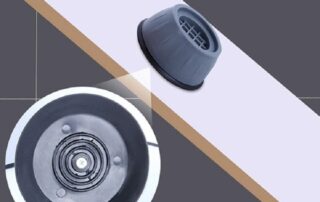 Pressure Washer Rubber Feet Shock and Noise Cancelling Washing Machine Support Rubber Anti-Walk Vibration Feet Pads