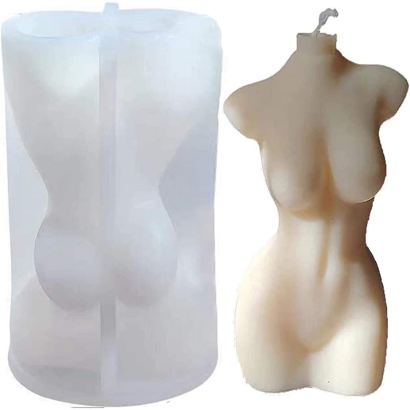 Resin 3D Body Shape Molds Silicone Body Stand Ornaments Resin Moulds Model Body Molds Crystal Epoxy Molds