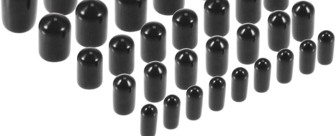 Rubber End Caps Thread Bolt Conduit Rubber Tips Protector Caps Screw Pipe Covers Top