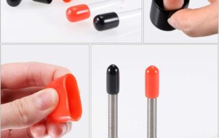 Rubber End Caps Thread Bolt Conduit Rubber Tips Protector Caps Screw Pipe Covers Top