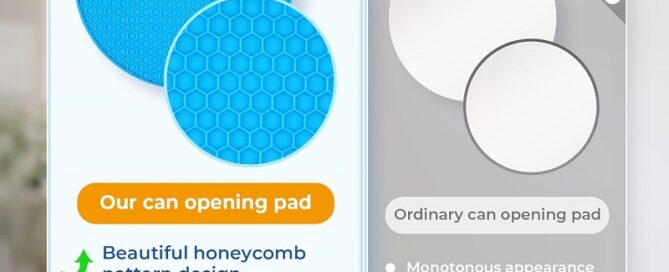 Rubber Jar Opener Honeycomb Pads Jar Opener for Weak Arthritic Hands Heat Resistant Trivet Mat