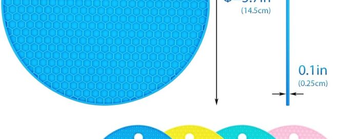 Rubber Jar Opener Honeycomb Pads Jar Opener for Weak Arthritic Hands Heat Resistant Trivet Mat