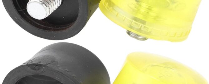 Rubber Striking Head Hammer Replacement Tips Rubber Cap For Hammer Yellow Black Rubber Mallet