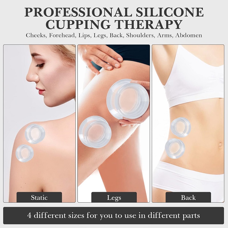 Silicone Cupping Therapy Set Silicone Cupping Massage Cups Household Set for Joint Pain