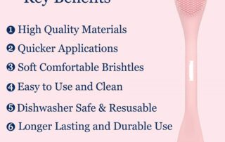 Silicone Face Mask Applicator Facial Mask Brushes for Mud Soft Makeup Beauty Brush Tools for Apply Cream