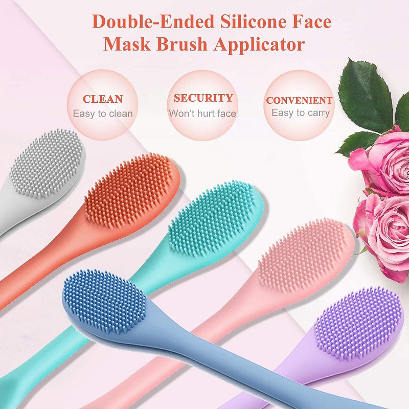 Silicone Face Mask Applicator Facial Mask Brushes for Mud Soft Makeup Beauty Brush Tools for Apply Cream