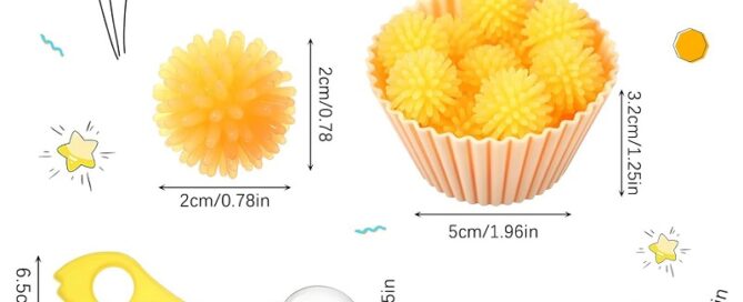 Silicone Filler Tool Fine Motor Skill Toys Sorting Silicone Cups for Early Education Counting Skill Training