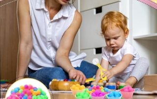 Silicone Filler Tool Fine Motor Skill Toys Sorting Silicone Cups for Early Education Counting Skill Training