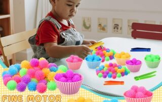 Silicone Filler Tool Fine Motor Skill Toys Sorting Silicone Cups for Early Education Counting Skill Training