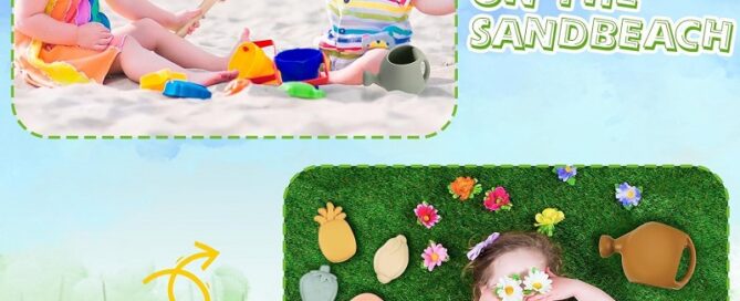 Silicone Gardening Set Silicone Watering Can for Little Boys and Girls Gardening Tools Beach Toys